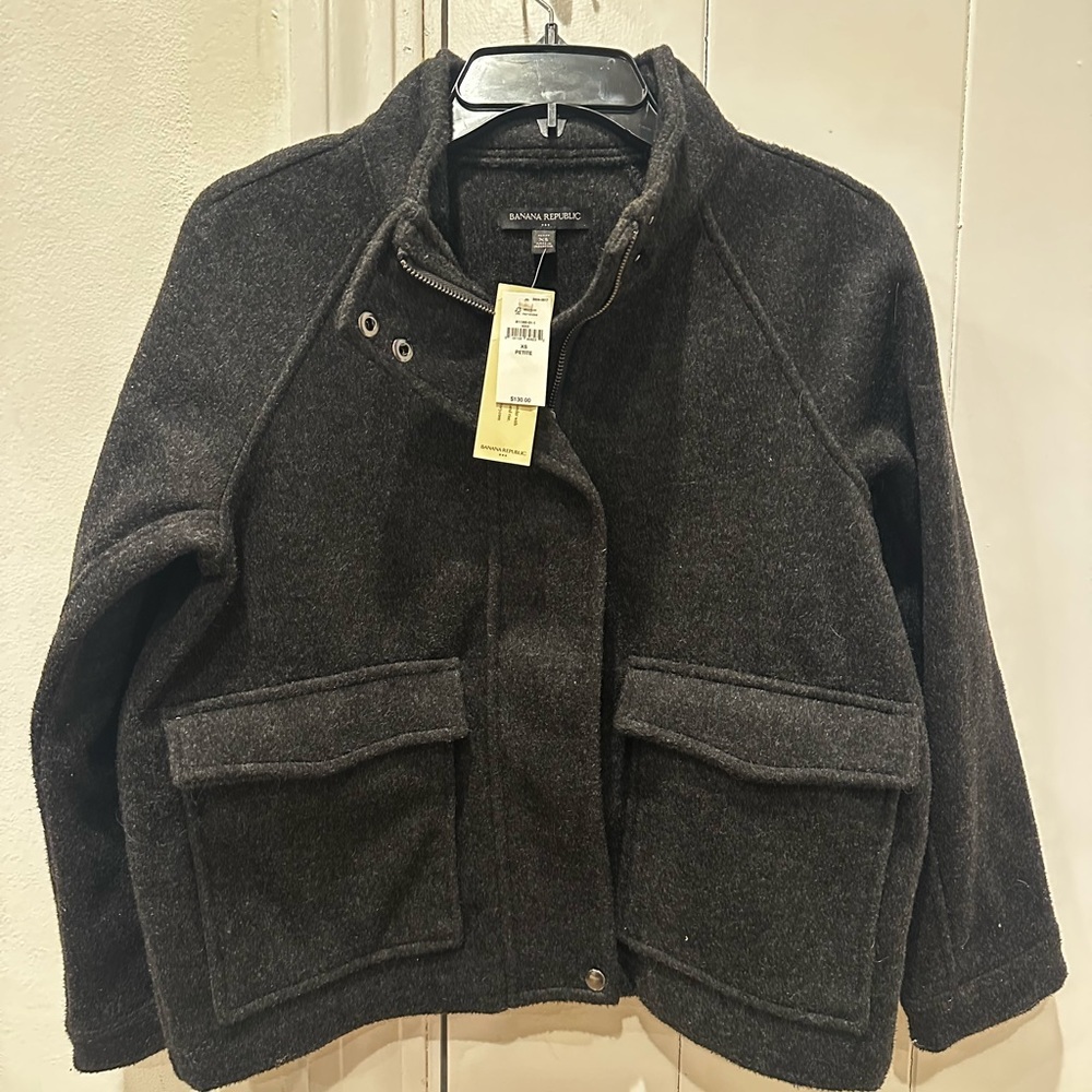 Banana Republic Charcoal Wool Jacket